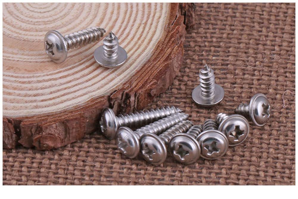 Tornillos para madera Tornillos de acero inoxidable Quick Metal Autoperforantes Phillips Truss Head (#6 * 12″) (100 piezas)