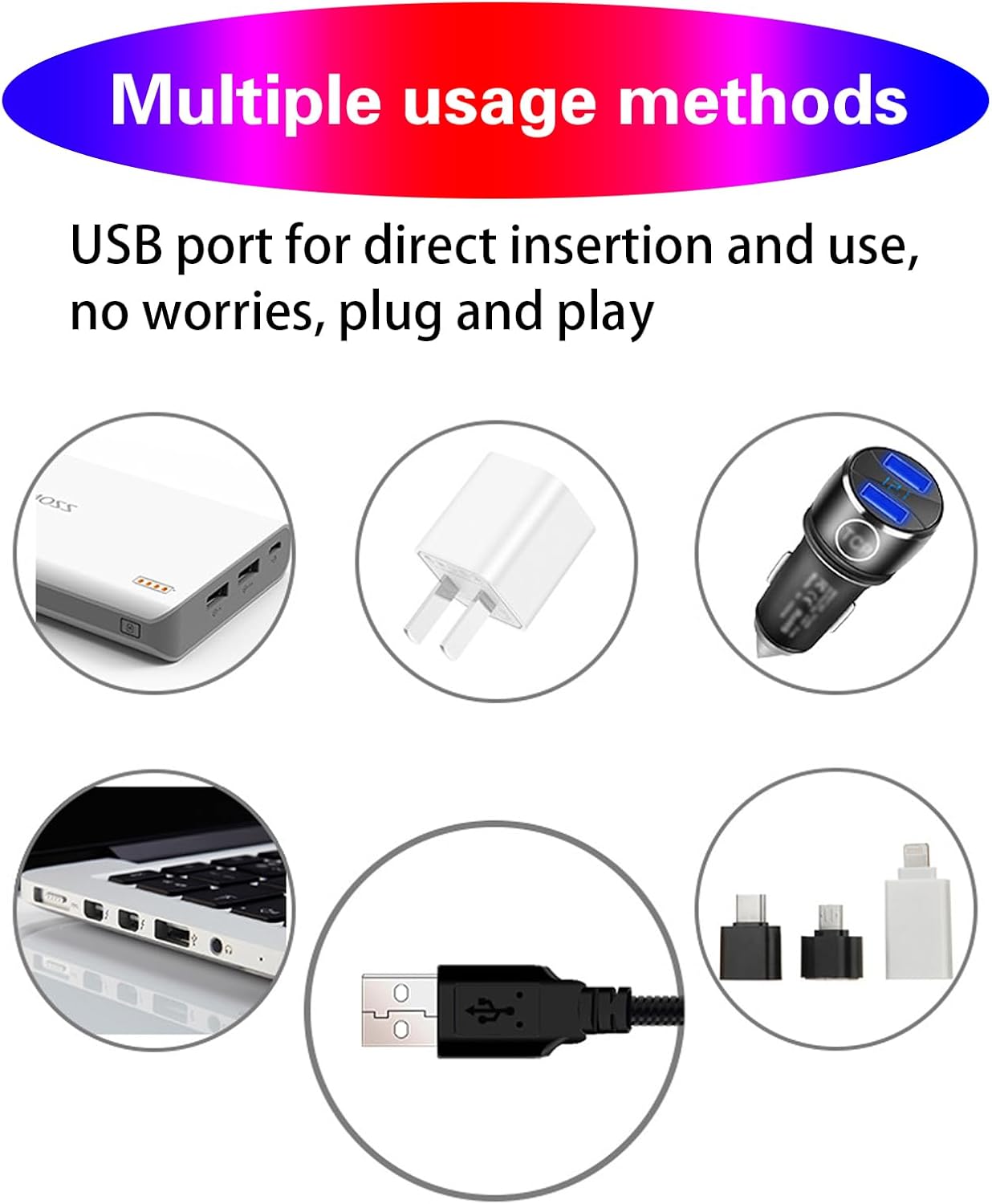 1 luz nocturna de estrella para techo de automóvil, 0.5 x 8.2 pulgadas, romántica lámpara de atmósfera USB de metal, accesorios para decoración,