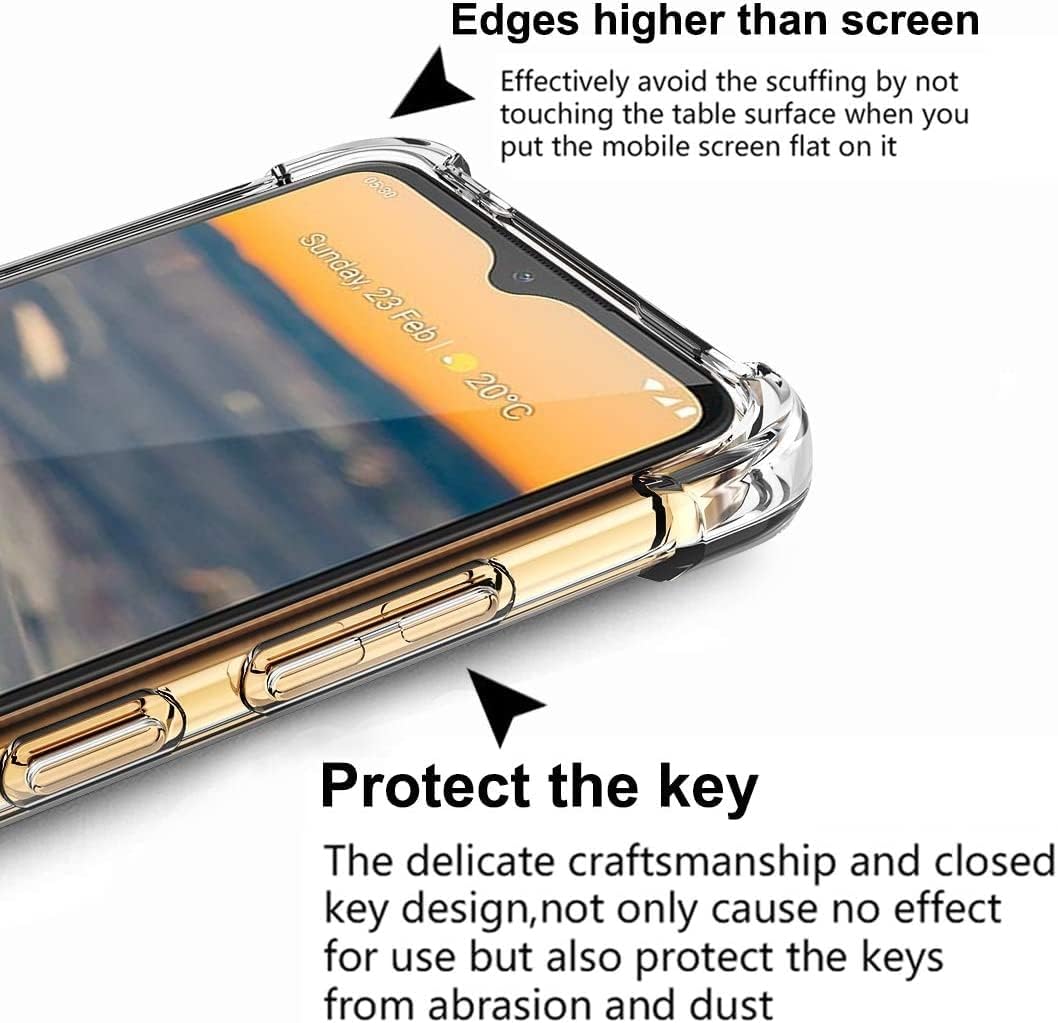 Funda compatible con Moto Defy 2 5G para CAT S75 soporte plegable adhesivo protección a prueba de golpes transparente
