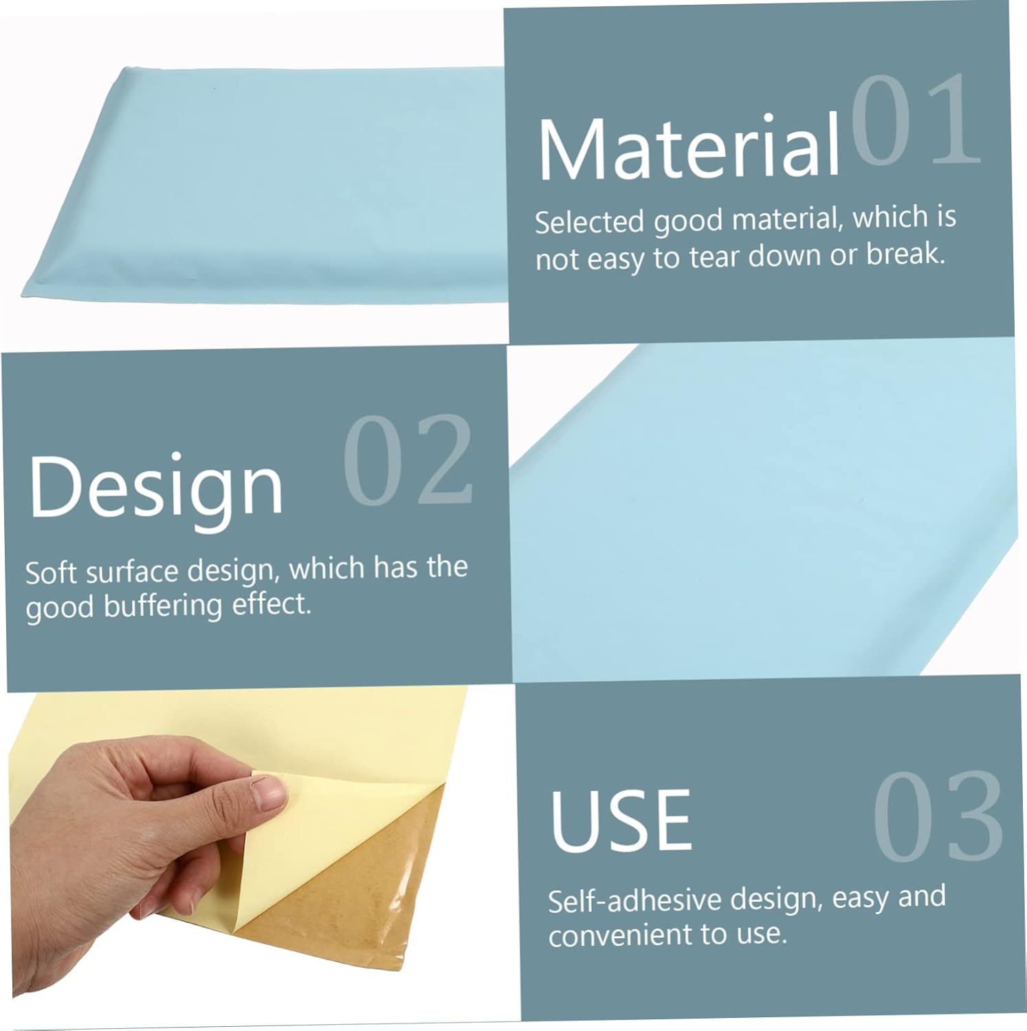 NOLITOY 5 calcomanías de pared anticolisión, almohadilla sensorial para tatami, almohadilla anticolisión, almohadillas de espuma para niños,