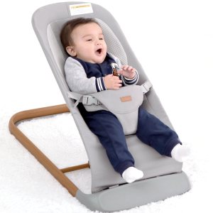 AMKE CooCon – Bouncer para bebé, asiento ergonómico para bebés con 3 posiciones reclinables, asiento de gorila portátil para recién nacido, diseño AMKE CooCon – Bouncer para bebé, asiento ergonómico para bebés con 3 posiciones reclinables, asiento de gorila portátil para recién nacido, diseño