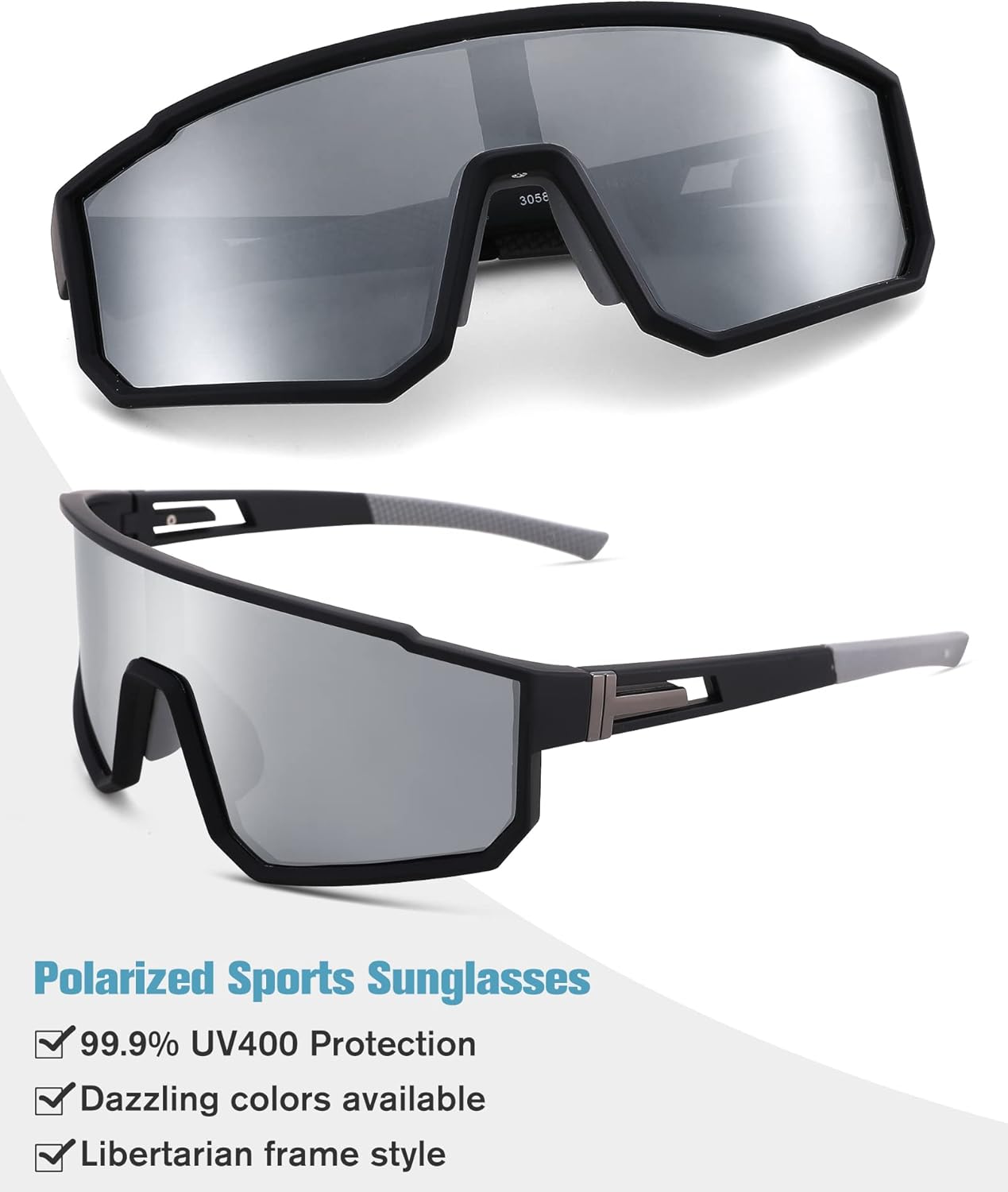 Pro Acme Gafas de sol deportivas polarizadas para hombres y mujeres, lentes de protección UV para béisbol, ciclismo, correr, pesca, deportes
