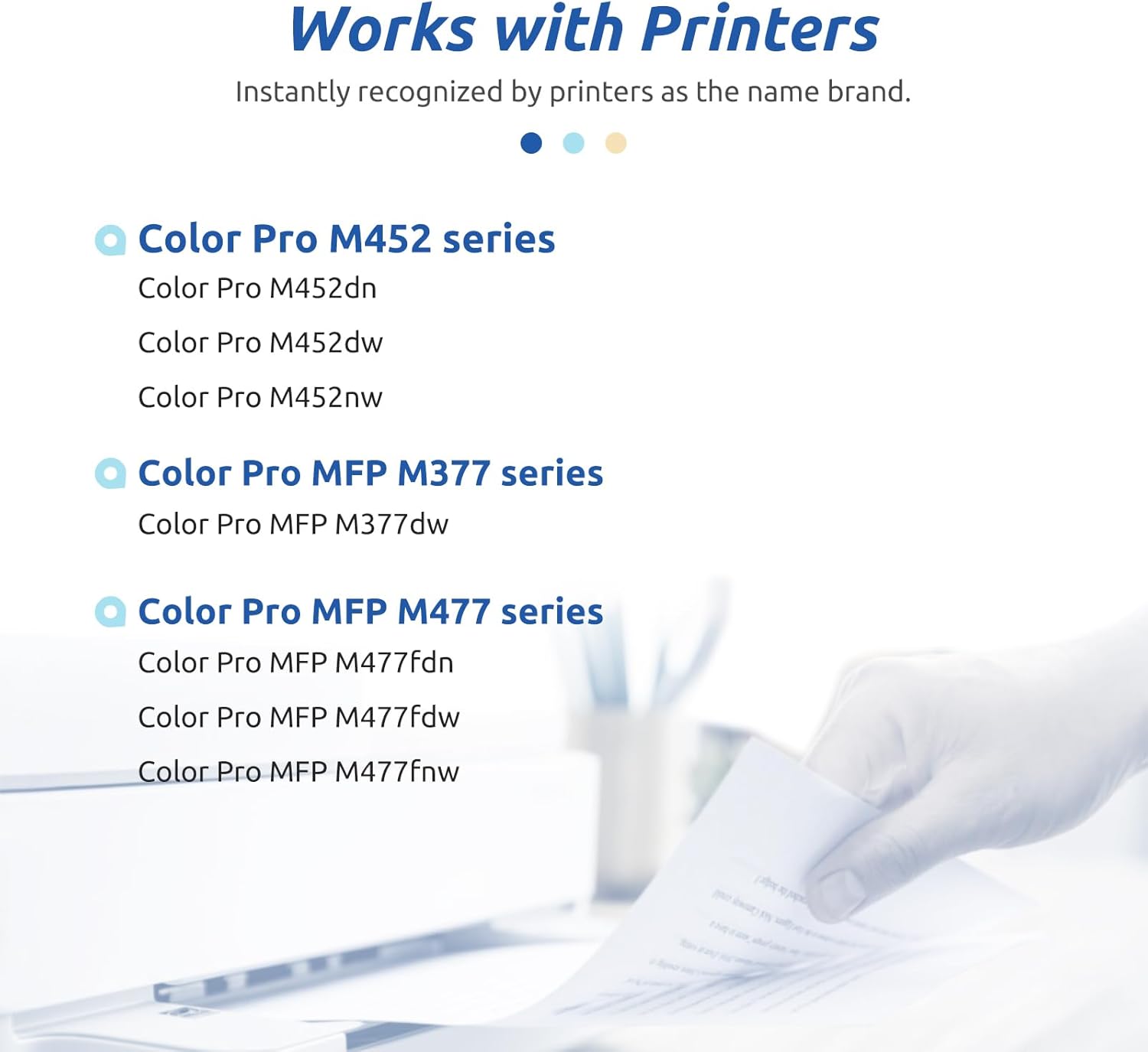 INK E-SALE 410A – Cartucho de tóner compatible con HP 410A 410X CF410A, tinta negra para impresora HP Color Pro MFP M452dn M452dw M452nw M477fnw