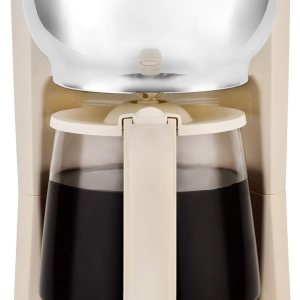 Kalorik Cafetera retro Mid-Century de 10 tazas, color crema Kalorik Cafetera retro Mid-Century de 10 tazas, color crema