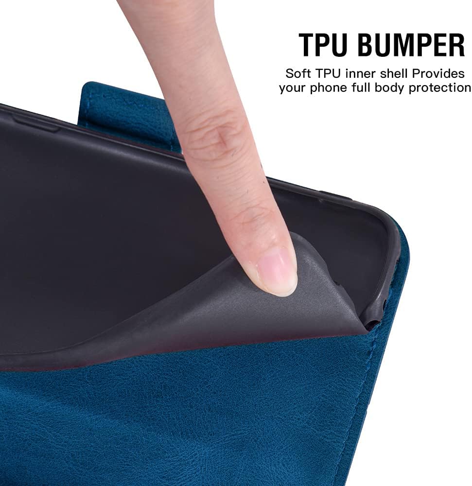 Asuwish Compatible con Samsung Galaxy Z Fold 4 5G 2022 – Funda tipo cartera y cordón de cuero, soporte para tarjetas, accesorios celulares, fundas