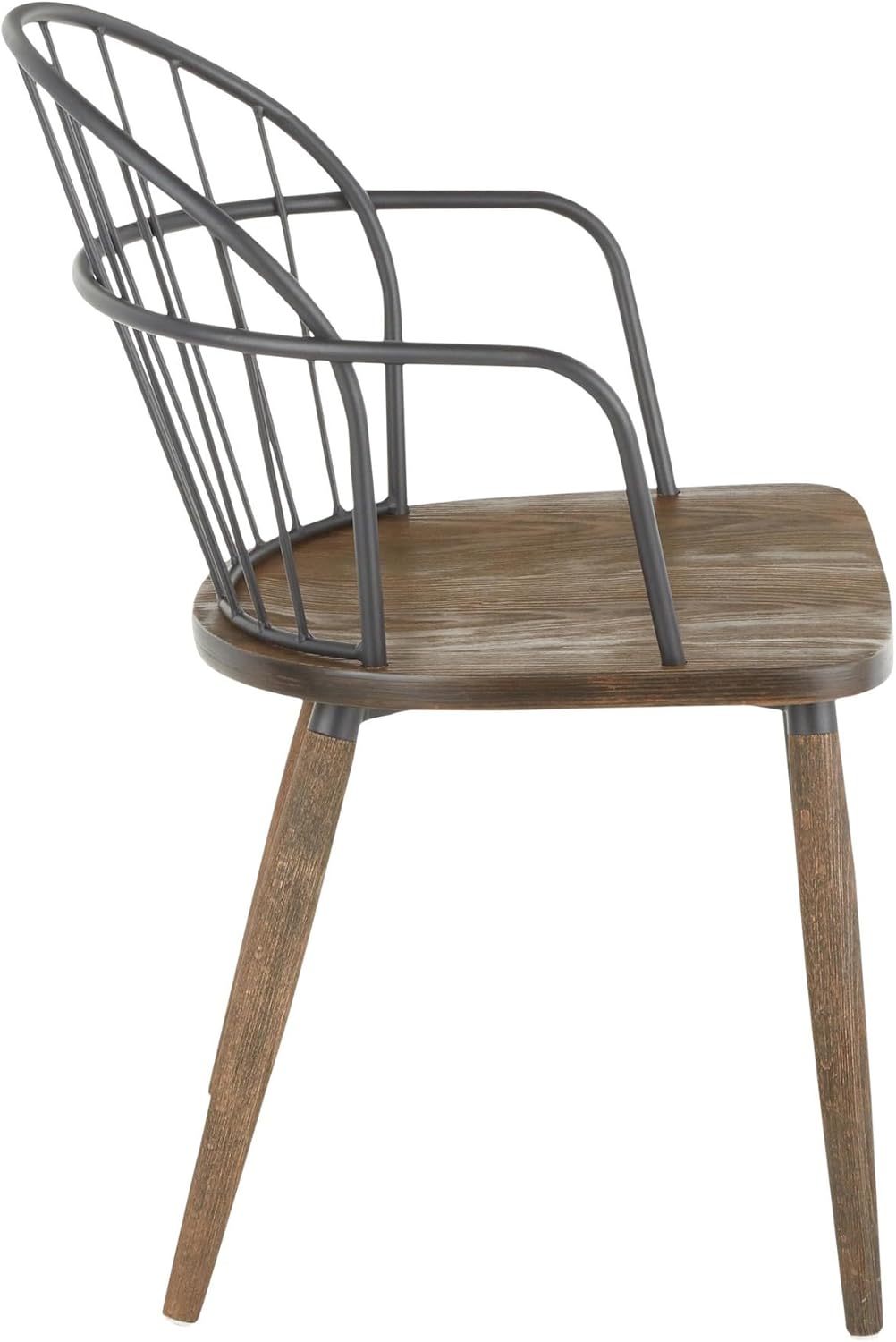 LumiSource Riley – Silla con brazos, sillas de comedor de madera, silla de comedor de granja, sillas de cocina para mesa de comedor