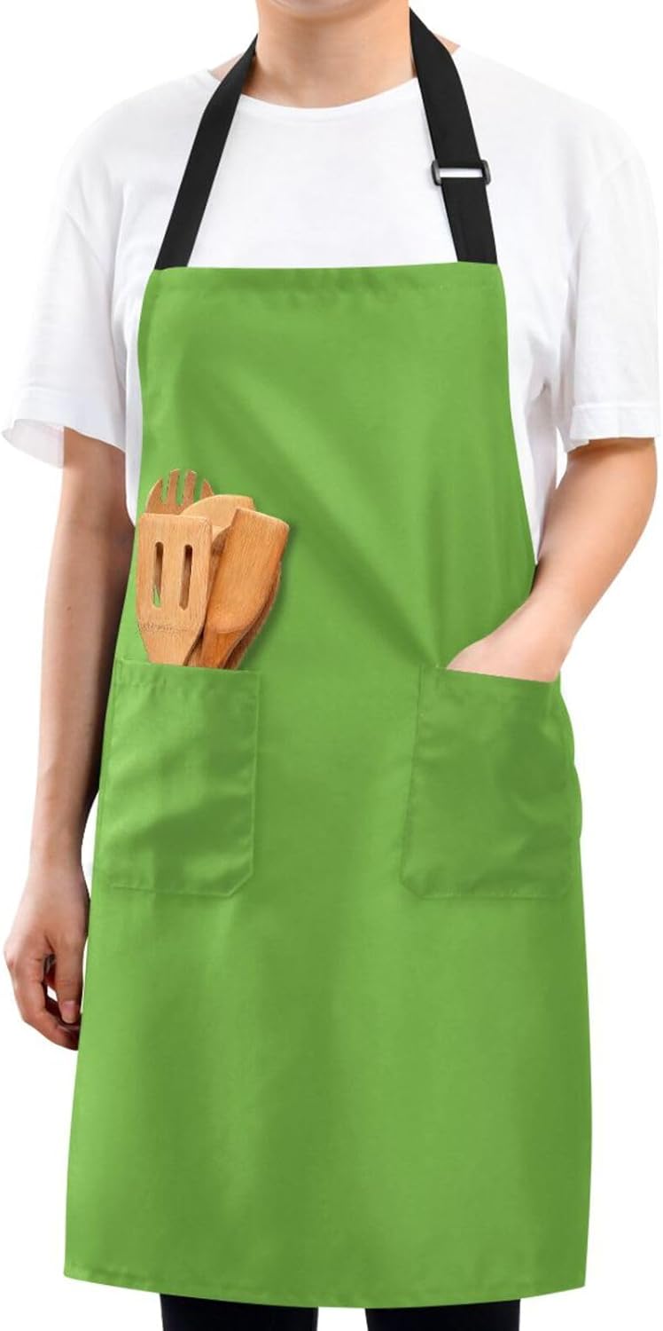 Copos de nieve en rojo en un delantal de cocina para mujer, bolsillos para delantal para hombre, delantal de chef impermeable, delantales para