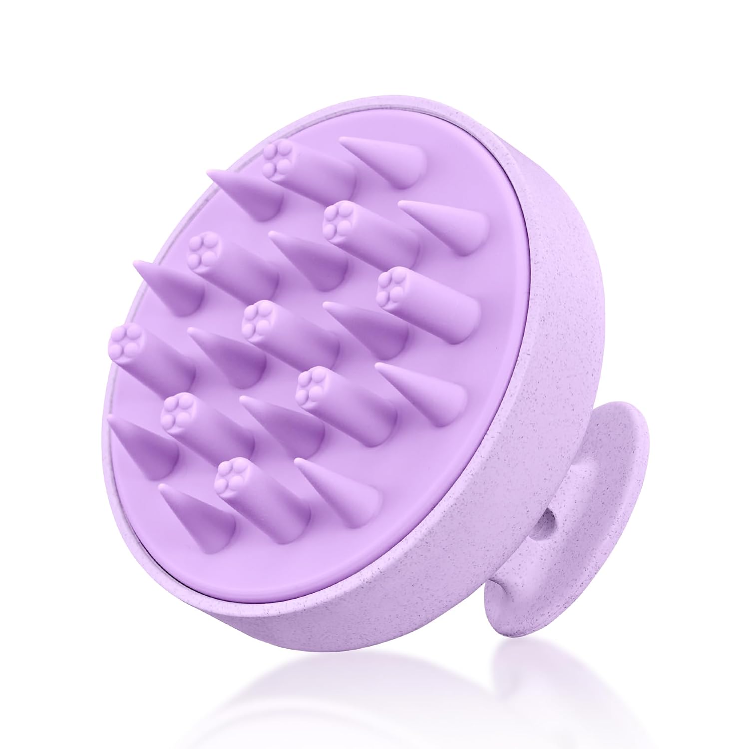 HEETA Masajeador de cuero cabelludo para el crecimiento del cabello, cepillo de champú, exfoliante del cuero cabelludo con cerdas de silicona