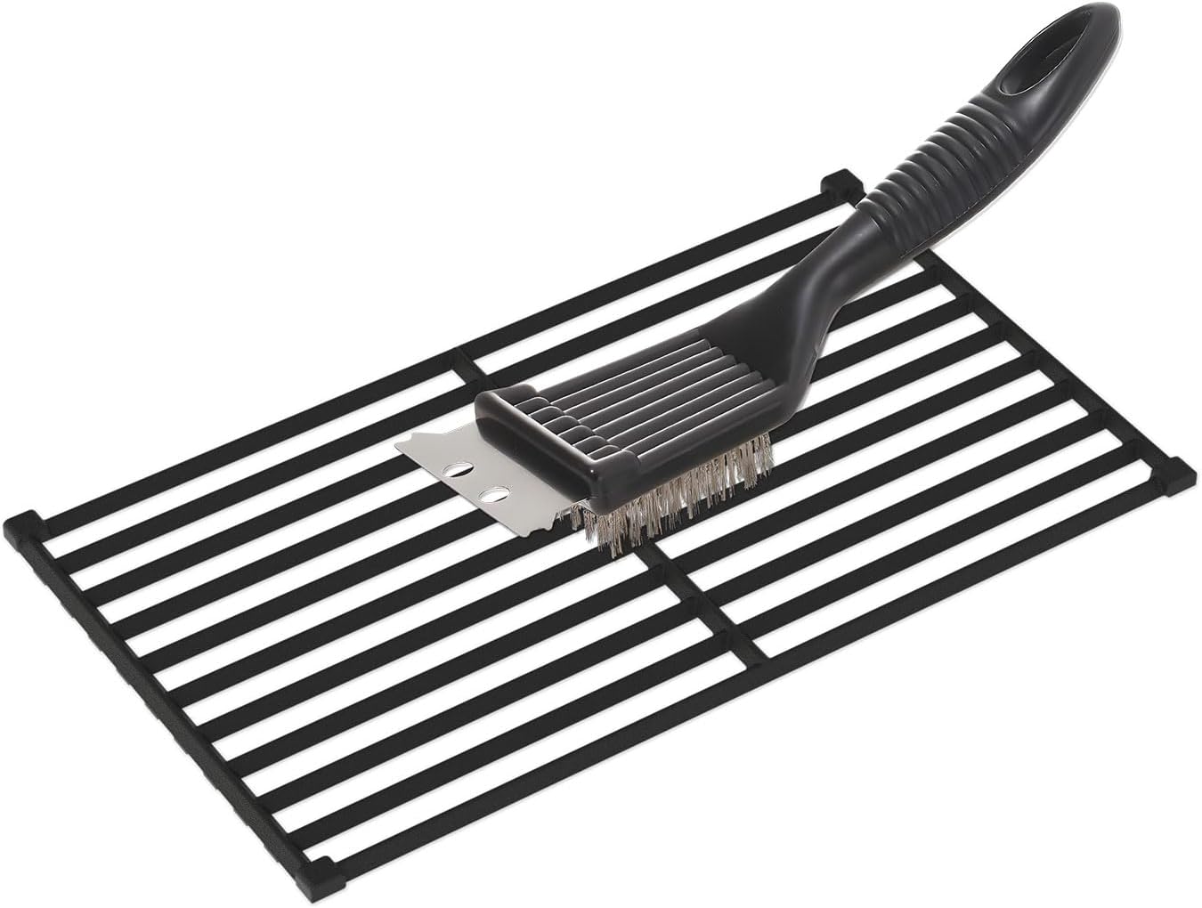 Monument Grills Rejilla de cocina de hierro fundido recubierto de porcelana para exteriores, repuesto para parrilla de 4 quemadores Mesa 400, 25392,
