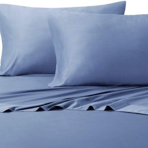 Sheetsnthings Juego de sábanas de algodón de bambú híbrido, tamaño individual extra largo (XL) sólido bígaro, sedoso, suave, 3 piezas Sheetsnthings Juego de sábanas de algodón de bambú híbrido, tamaño individual extra largo (XL) sólido bígaro, sedoso, suave, 3 piezas