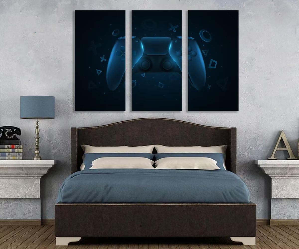 Decoración de pared para sala de juegos, lienzo, arte de pared para sala de estar, dormitorio, baño, decoración del hogar, póster de juego, obras de