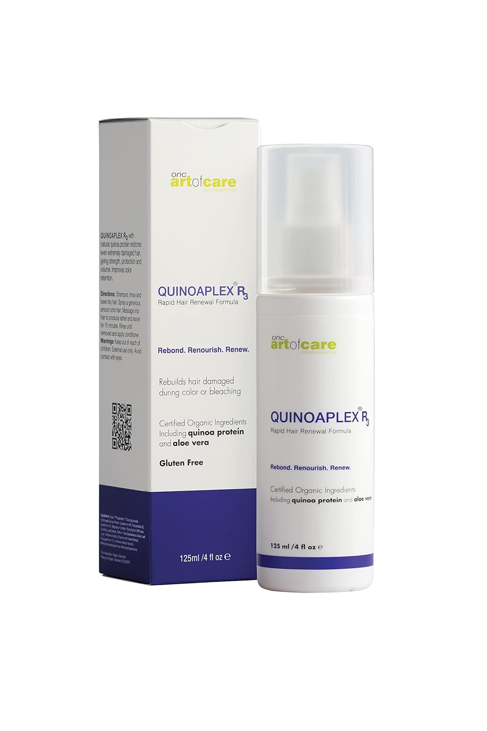 R3 Rapid Hair Renewal Formula 50 mL  1.7 fl. oz. con proteína orgánica de quinua y aloe vera