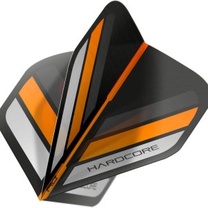 RED DRAGON Hardcore – Vuelos estándar extra gruesos de rayas negras y naranjas, 5 juegos por paquete (15 vuelos de dardos en total) RED DRAGON Hardcore – Vuelos estándar extra gruesos de rayas negras y naranjas, 5 juegos por paquete (15 vuelos de dardos en total)