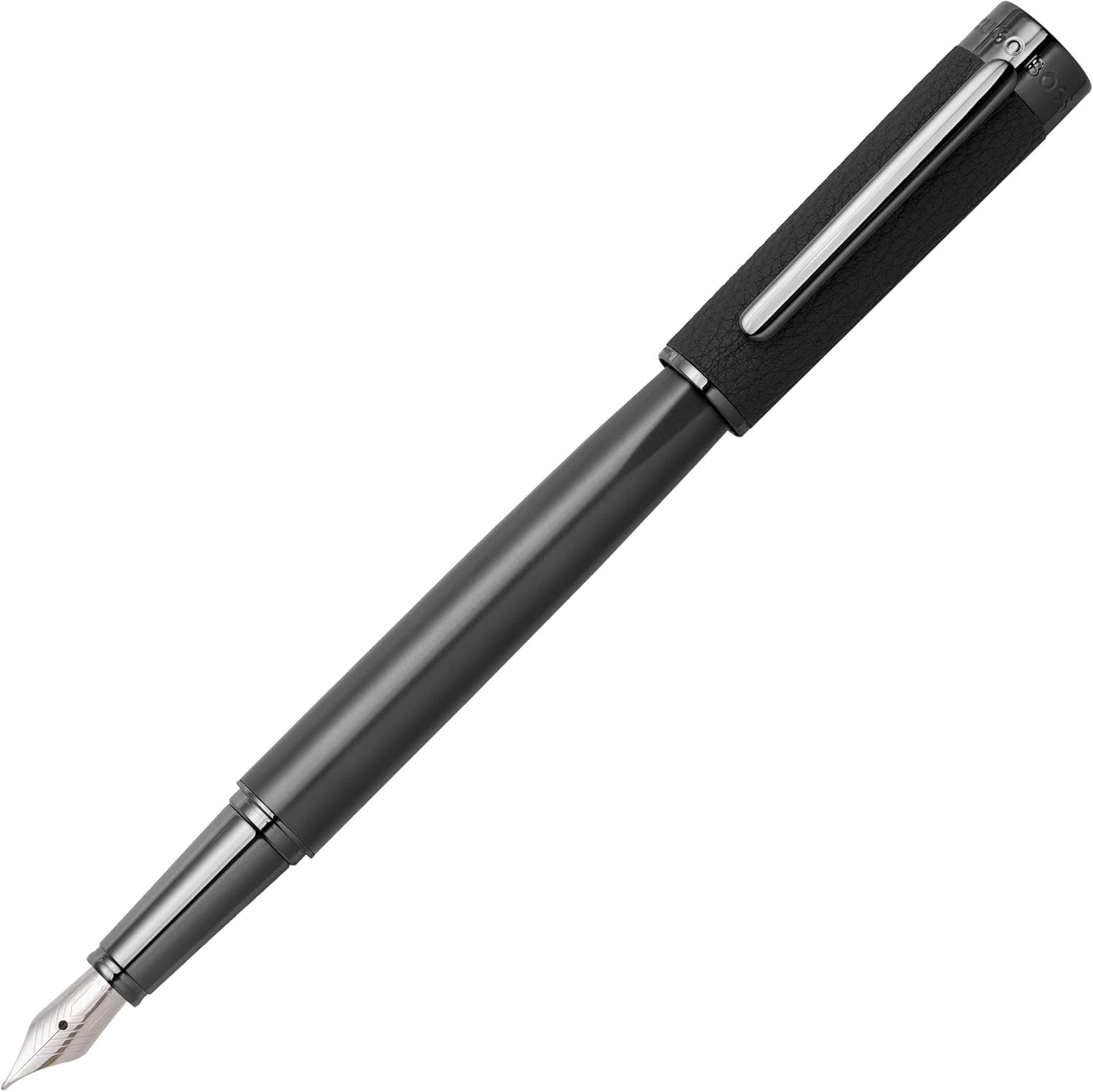 Hugo Boss Pluma estilográfica Corium  Instrumento de escritura para hombres y mujeres  Elegante caja de regalo (negro)