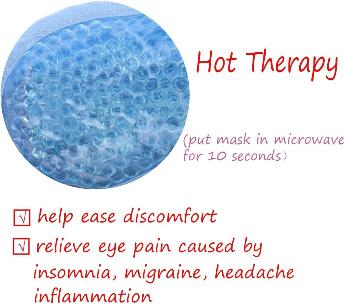 Máscara de gel para ojos, máscara refrescante para ojos, paquete de hielo reutilizable para ojos debajo de los ojos, paquete de tratamiento frío y