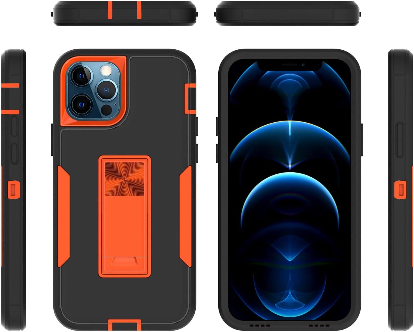 Funda diseñada para iPhone 1212 Pro con soporte, protección contra caídas que funciona con soporte magnético para automóvil, resistente al polvo,