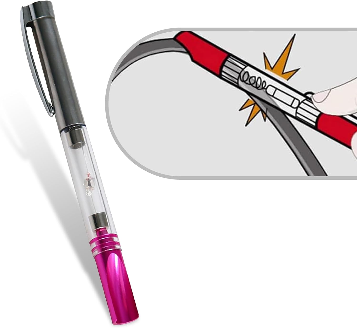 Pack-1 – Bolígrafo de prueba de encendido para automóvil, detector de bujías de bobina de alto voltaje con bombilla, bolígrafo de prueba de bujía