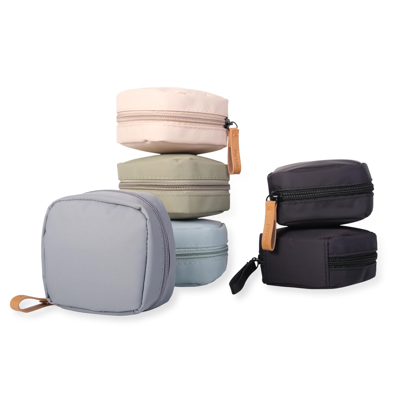 Hekyip Mini bolsa de cosméticos, bolsa de maquillaje de viaje, bolsa portátil impermeable para cosméticos para niñas y mujeres, mini (beige mini)