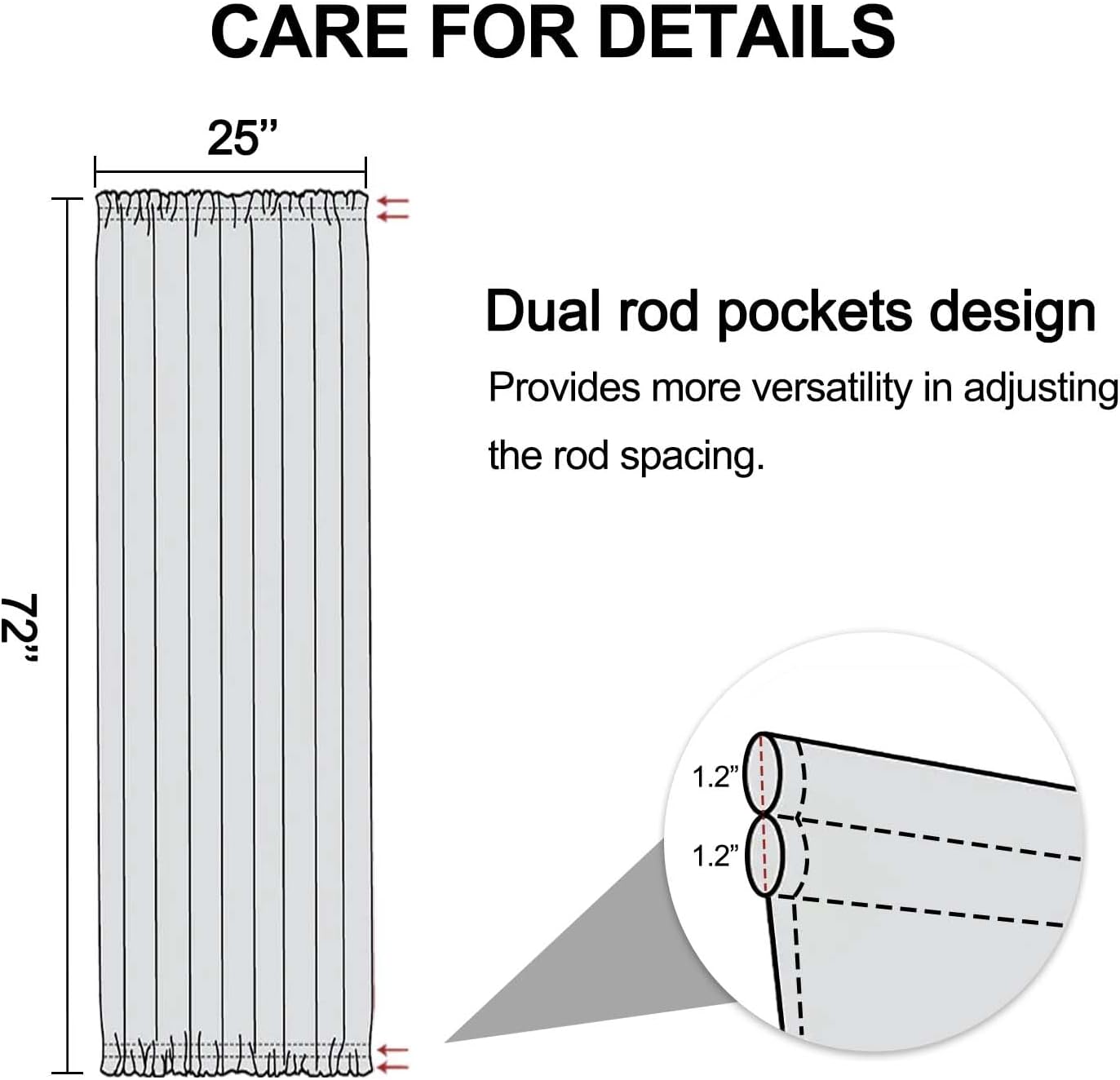 ULQUISNCE Cortinas traslúcidas geométricas grises para ventana de puerta, cortinas semitransparentes negras para puerta francesa con patrones