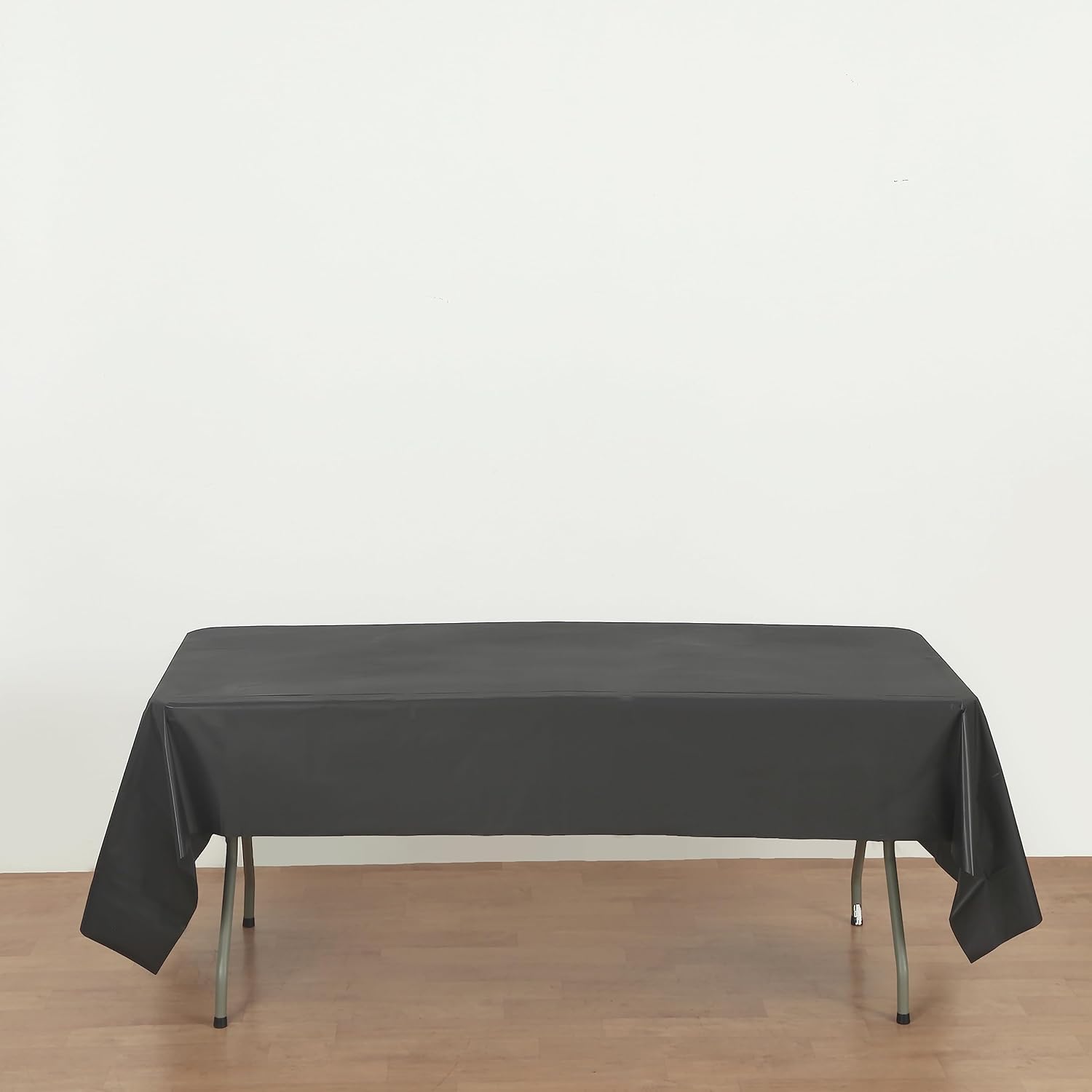 Evershine Paquete de 4 manteles rectangulares de plástico resistentes de 54 x 108 pulgadas (rectangulares) (rectángulo de 54 x 108 pulgadas, negro)