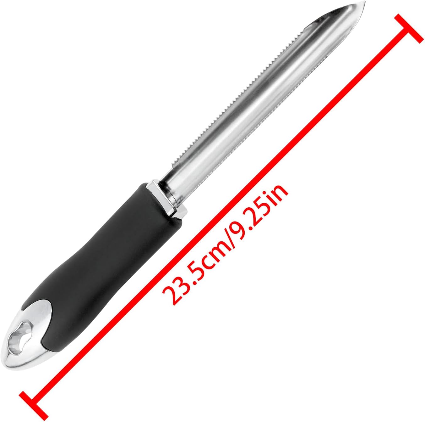 Extractor de núcleo de melón de acero inoxidable resistente Descorazonador de pimienta con diente Adecuado para quitar el extractor de núcleo de