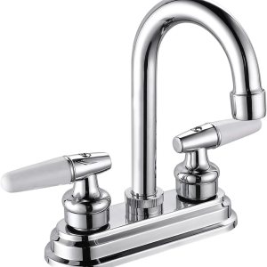 SOLVEX Centerset SP-40004-2 – Grifo de lavabo de baño WaterSense de 4 pulgadas, grifo de baño de 3 agujeros, níquel cepillado, grifo de lavabo de SOLVEX Centerset SP-40004-2 – Grifo de lavabo de baño WaterSense de 4 pulgadas, grifo de baño de 3 agujeros, níquel cepillado, grifo de lavabo de