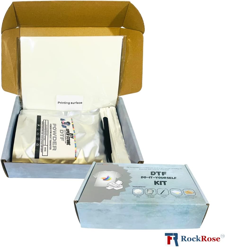 Rock Rose Pre Treat – La película DTF está hecha de PET, grosor de 75um. Es una película resistente al calor e impermeable que está diseñada para