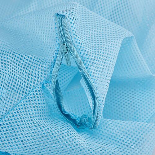 Bolsas de malla de ducha de poliéster multifuncional ajustable para gatos (azul)