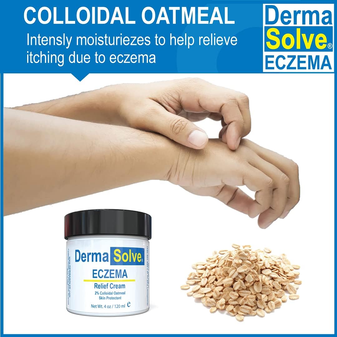 Dermasolve Crema de loción para aliviar el eccema  Bálsamo de terapia de control de eccema de cuerpo completo que protege, hidrata y repara la piel