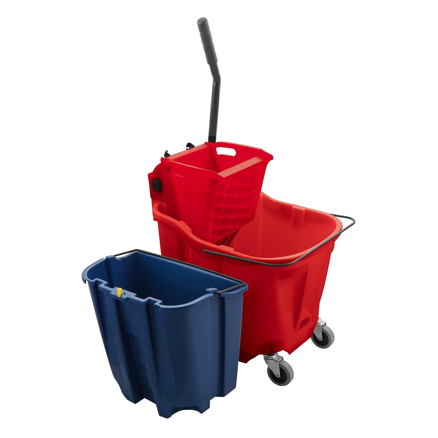 Carlisle FoodService Products Cubo de fregona con escurridor de prensa lateral e inserto de agua sucia para limpieza de pisos, restaurantes, oficina