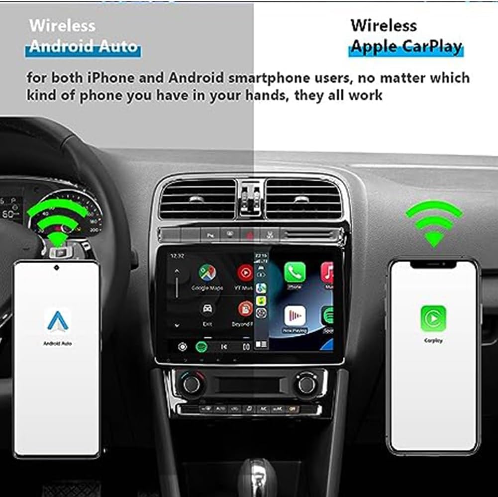 DRIVEPLEX PRO, CarPlay inalámbrico y Android Auto AI Box, 2+8GB The Magic Box Car Play, adaptador Bluetooth Carplay para Apple, sistema Android Ai