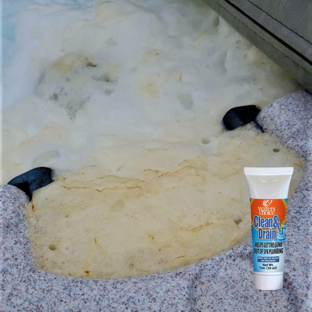 Producto de purga de limpieza de spa Waters Choice Clean & Drain