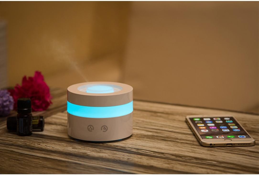 Actpe Difusor de aceite esencial de aroma portátil con USB de 3.4 fl oz, humidificador de aire ultrasónico, niebla fría ultrasónica para coche,