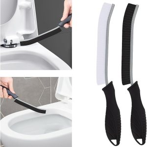 Cepillo de inodoro, 2 piezas de cepillo de limpieza de baño, cepillo de inodoro profundo con agujero para colgar, cepillo de limpieza multifuncional Cepillo de inodoro, 2 piezas de cepillo de limpieza de baño, cepillo de inodoro profundo con agujero para colgar, cepillo de limpieza multifuncional