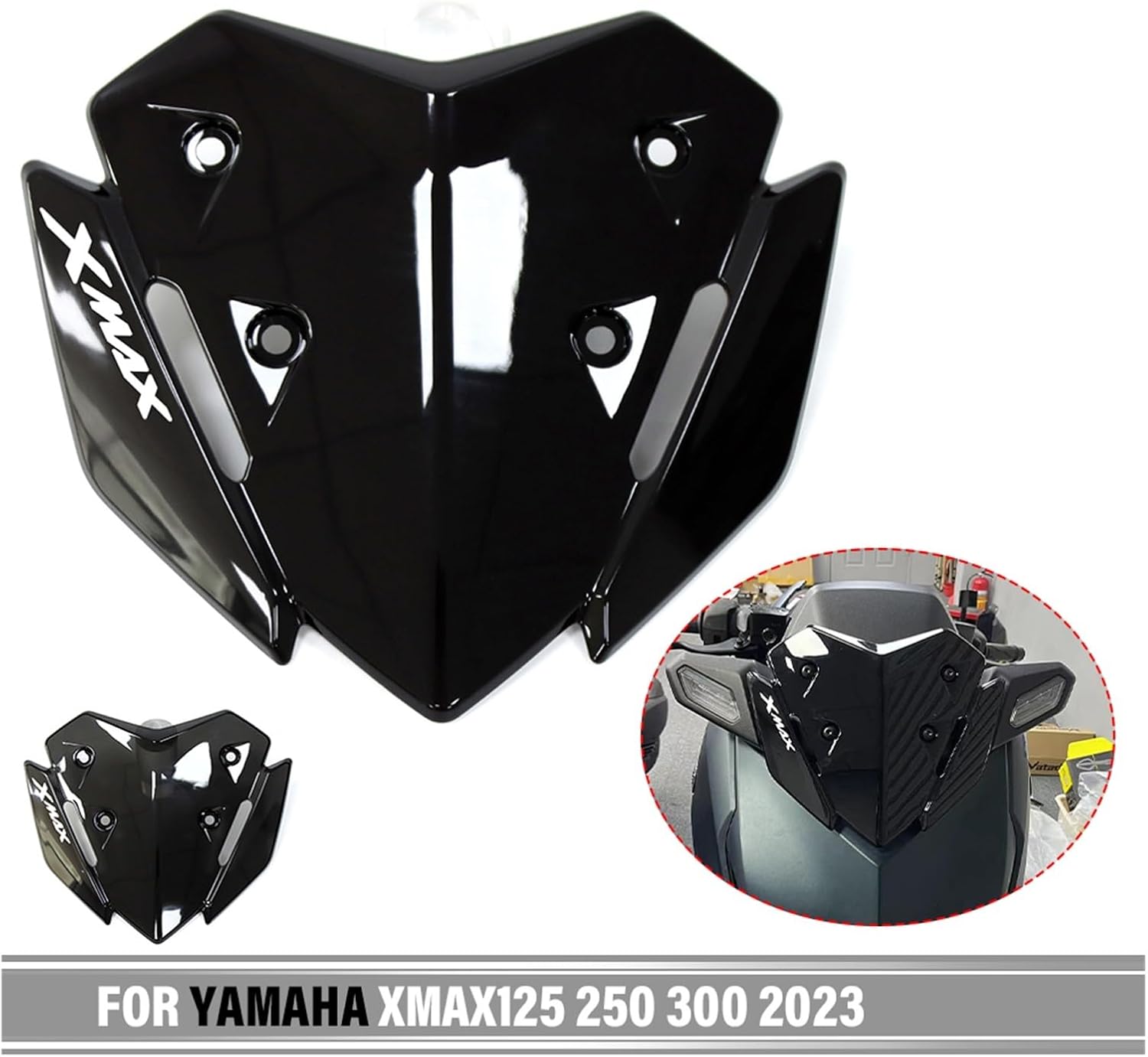 Accesorios de motocicleta Yamahaa XMAX125 XMAX250 XMAX300 2023 Xmax 300 Visera de parabrisas de motocicleta Deflector Parabrisas Cool (Color  No
