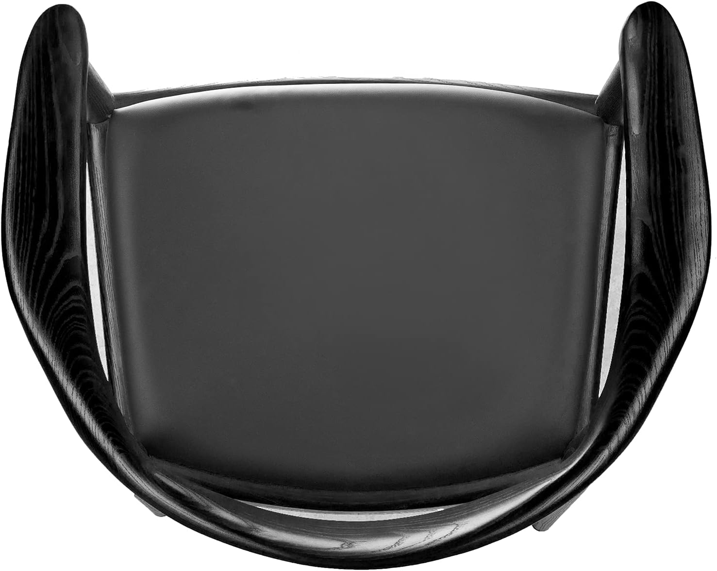 Tomile Silla de comedor tapizada Kennedy, sillas de cocina y comedor modernas de mediados de siglo con asiento acolchado de piel sintética, codo