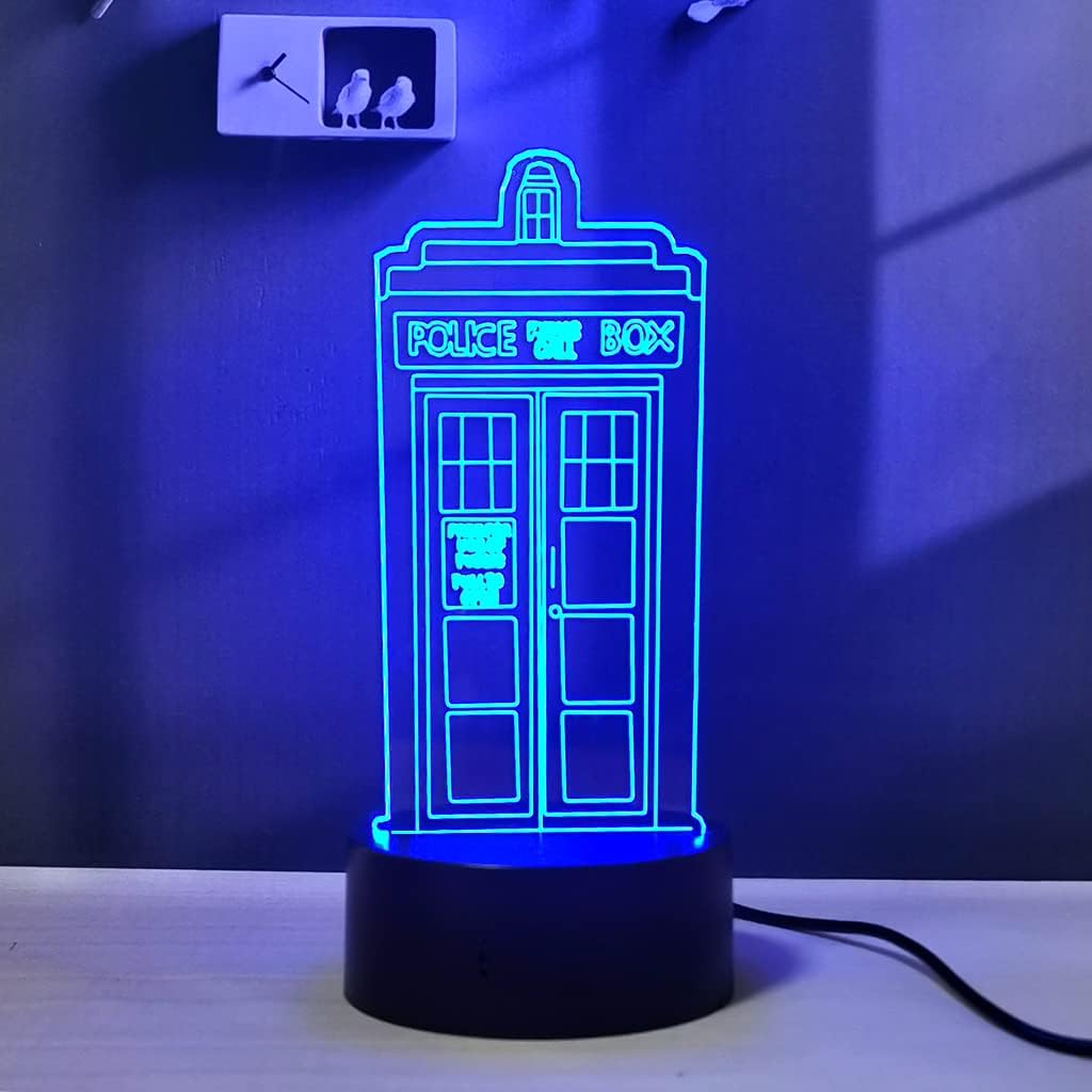 Lámpara de escritorio remota de 16 colores para dormitorio, luz de noche LED de ilusión 3D, regalo para hombres