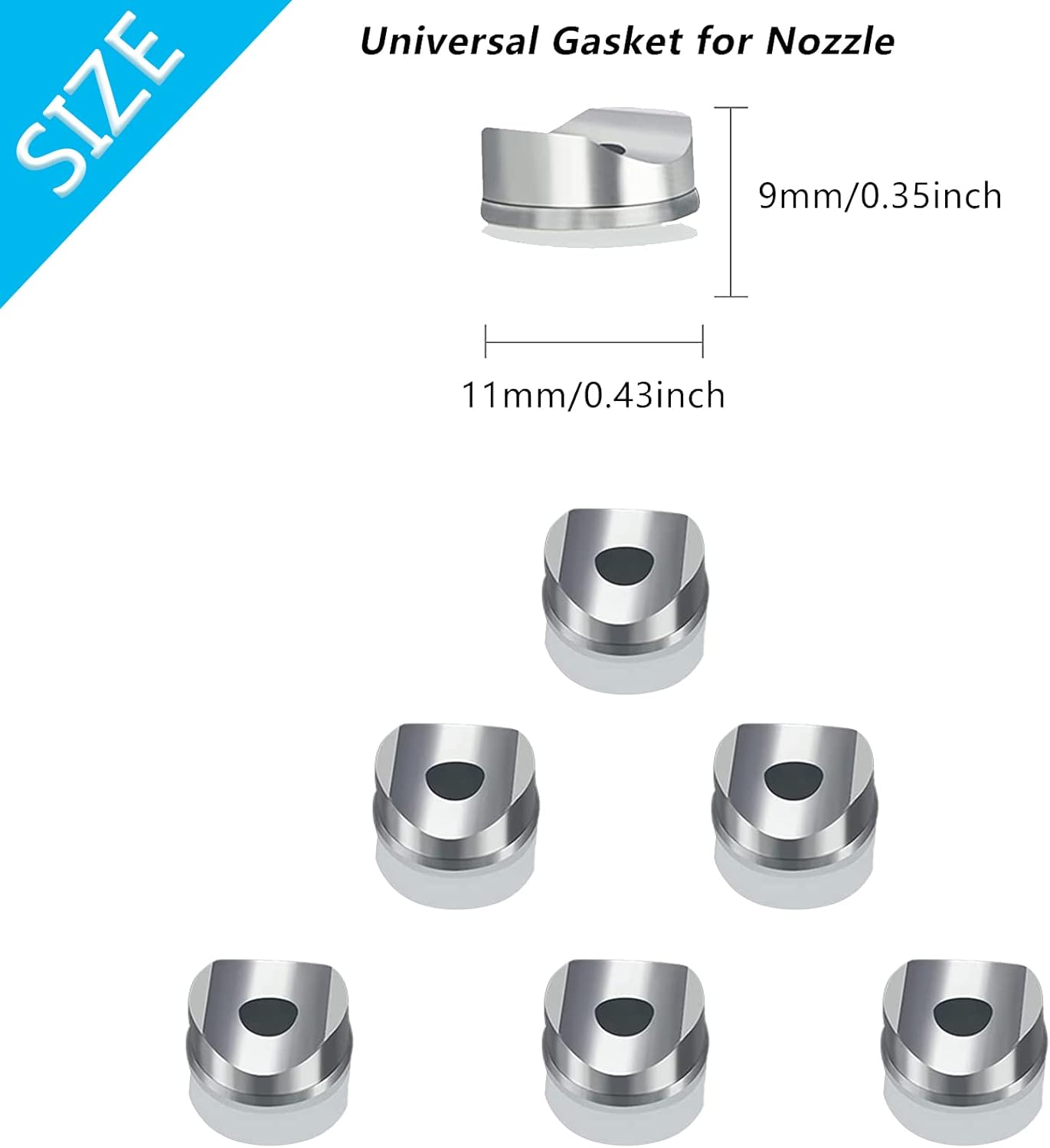 Lotcesfun Repuesto de pulverizador sin aire Junta de punta de un sello compatible con sellos Graco RAC 246453 (12 piezas)