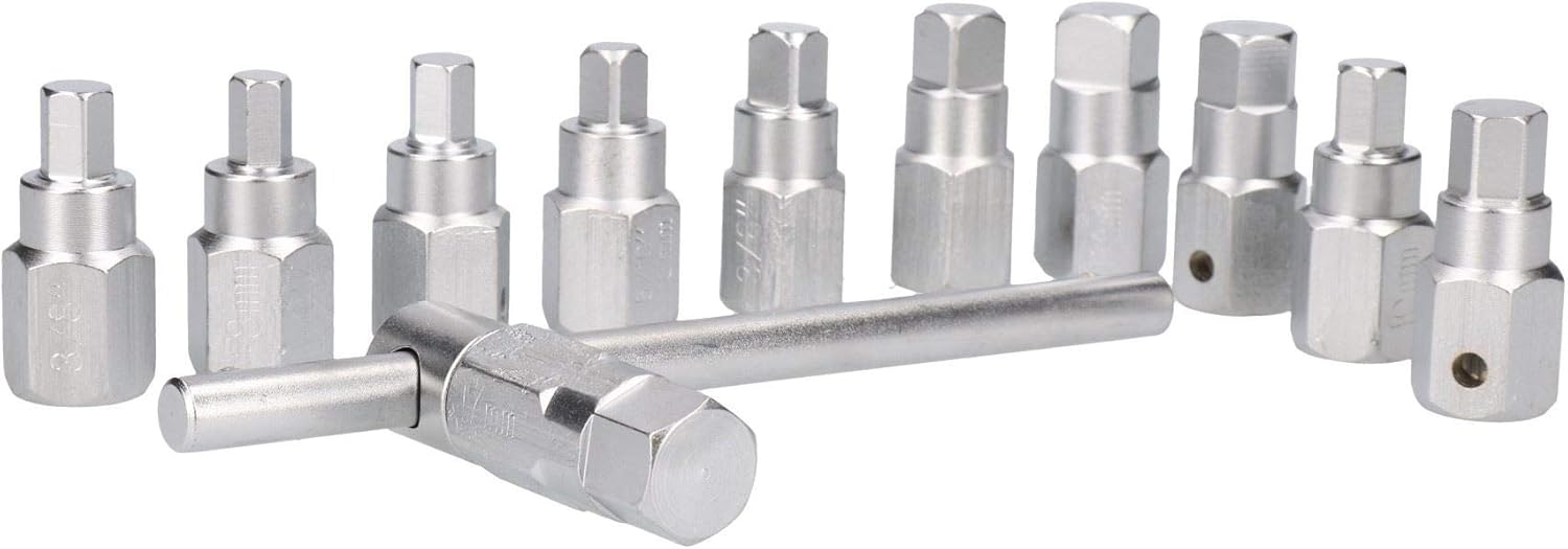 Juego de llaves de sumidero de tapón de drenaje Caja de cambios Kit de cambio de aceite de reparación de eje de 38 “Drive 12pcs Set