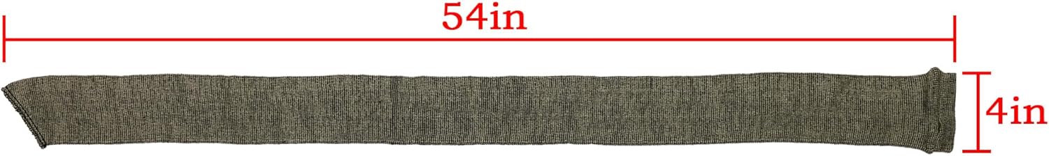 Funda de silicona de 54 pulgadas, no destructiva, fácil de deslizar, que evita el óxido, se adapta a la mayoría de rifles o escopetas