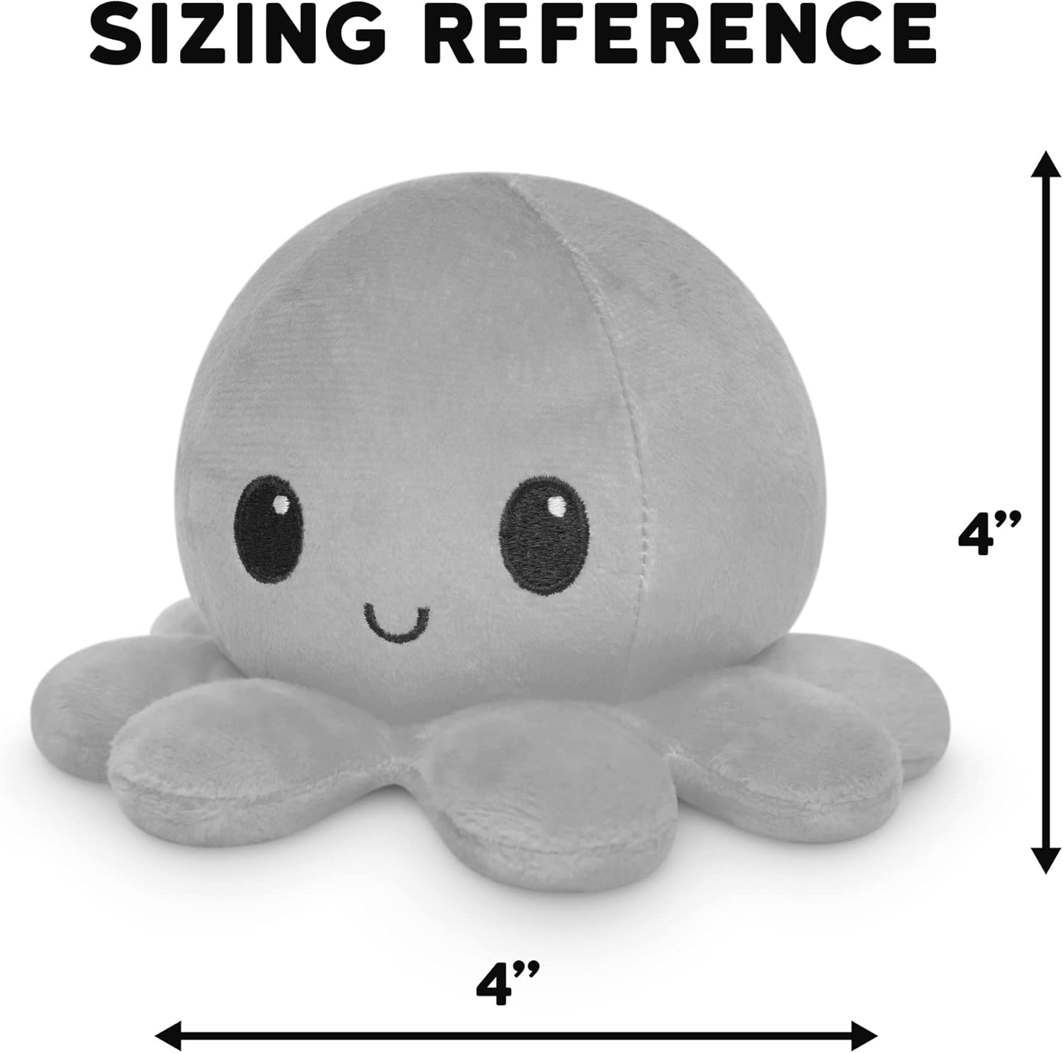TeeTurtle – El pulpo reversible original de peluche  4 de julio  Estrellas + rayas  Bonitos animales de peluche sensoriales que muestran tu estado