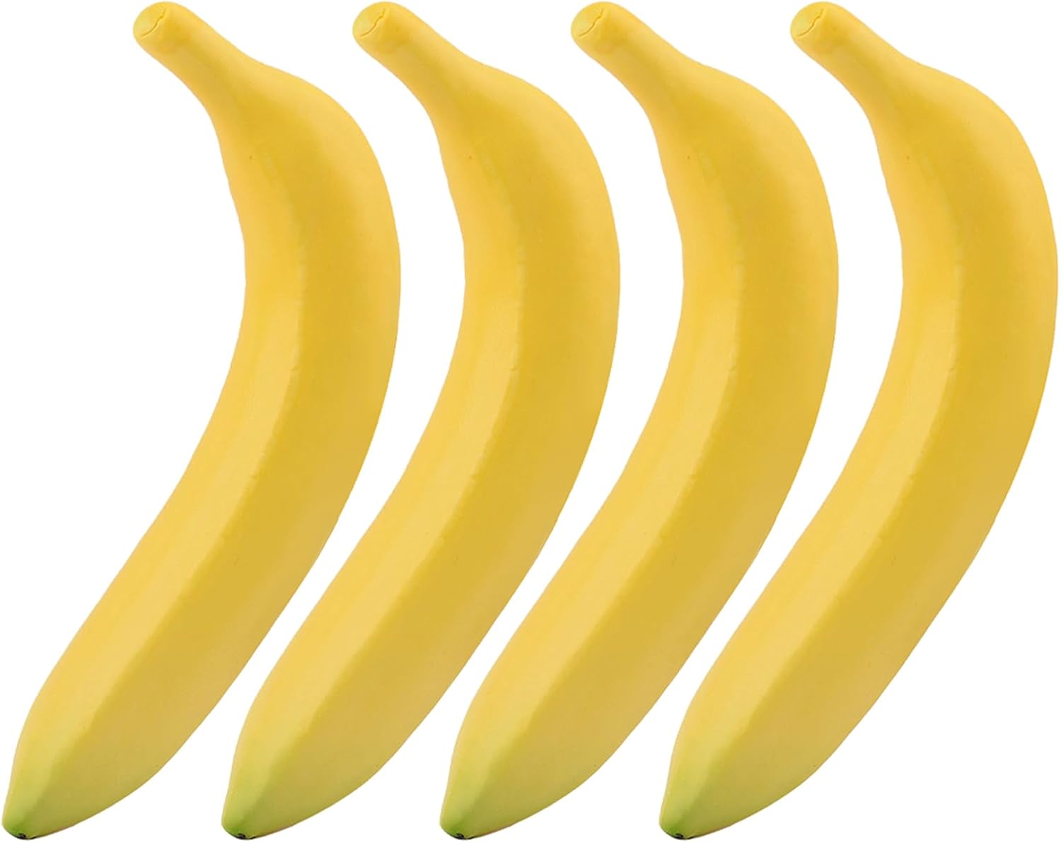 Plátanos artificiales falsos de plátano realista, plátanos amarillos, fruta falsa, accesorios de fruta sintética, decoración del hogar, cocina (4
