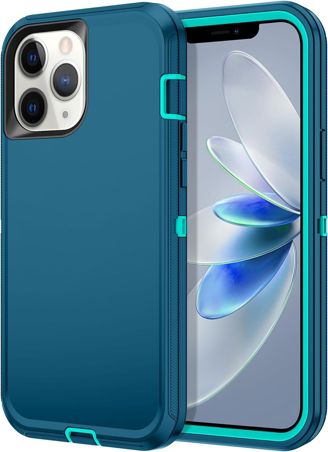Hucasok Funda para iPhone 12 Pro Max, a prueba de golpes, resistente, protección de cuerpo completo, resistente al polvo y a las caídas, funda de 3