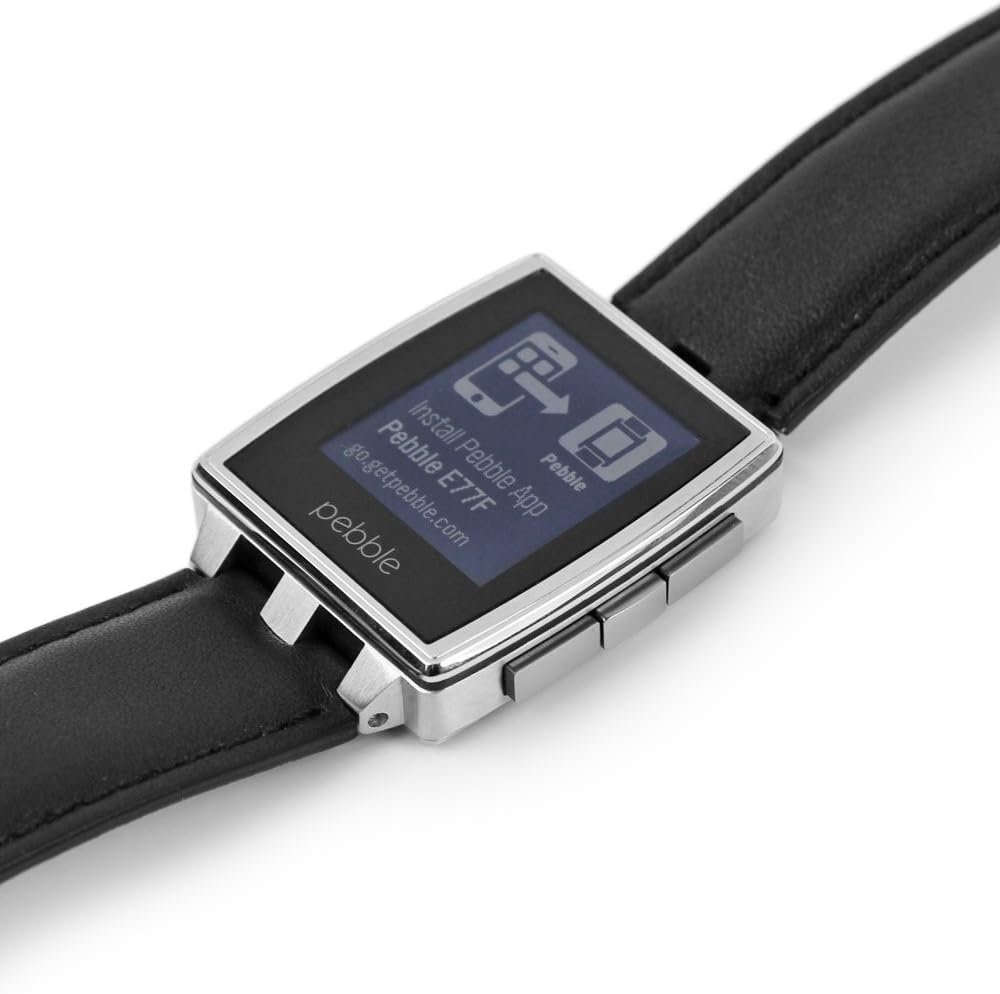 Armor Suit Pebble Steel – Protector de pantalla para reloj inteligente (2 unidades), cobertura completa, protector de pantalla MilitaryShield para