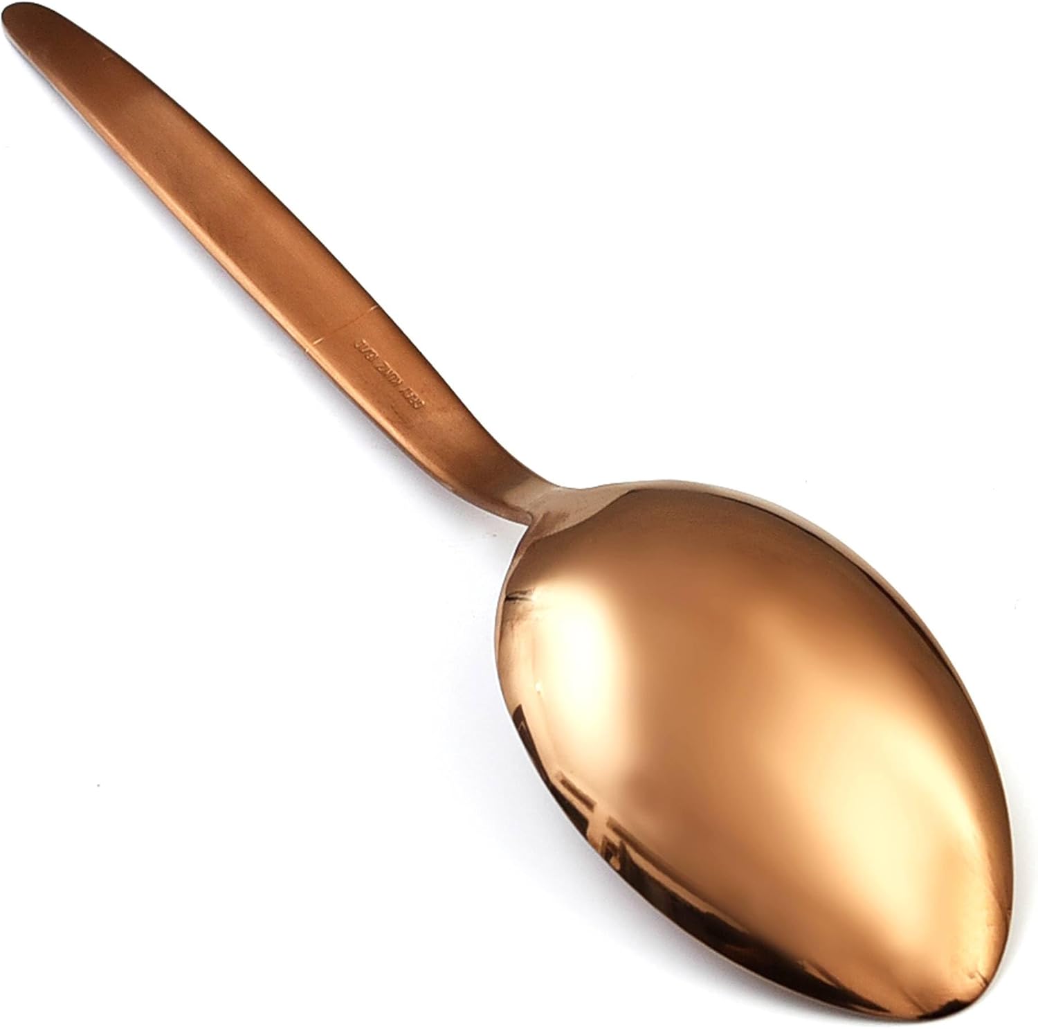 Kunz Spoons Cucharas de cocina de acero inoxidable 1810 de titanio brillante oro rosa cuchara para untar  Cucharas de 9 pulgadas  Cucharas diarias
