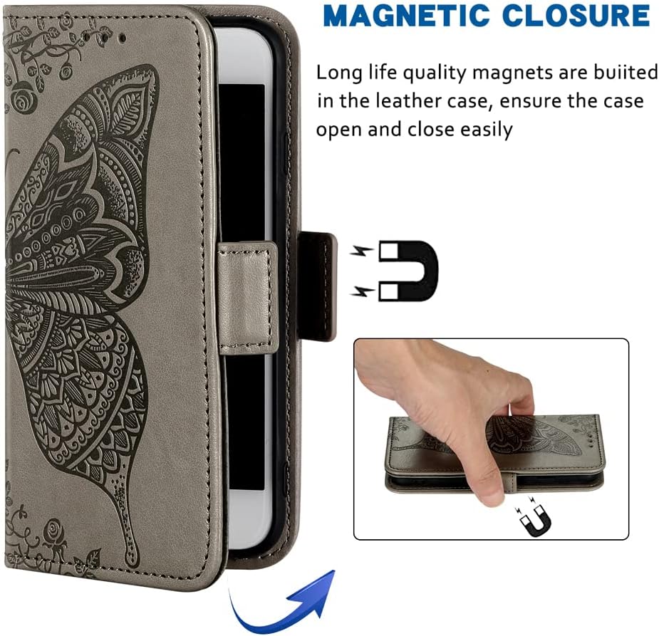 WWAAYSSXA Compatible con Samsung Galaxy Note 9 – Funda tipo cartera con correa para la muñeca, correa de piel, soporte para tarjetas, accesorios