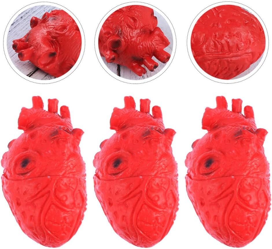 PRETYZOOM Bloody Simulation Heart Halloween Tricky Props Horrible Halloween o decoración de casa embrujada