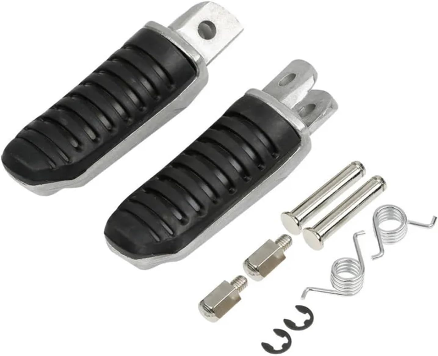 Reposapiés delanteros compatibles con motos V-Strom 1000 Dl1000 DL650 1999-2012 2002-2008 (color cromado)