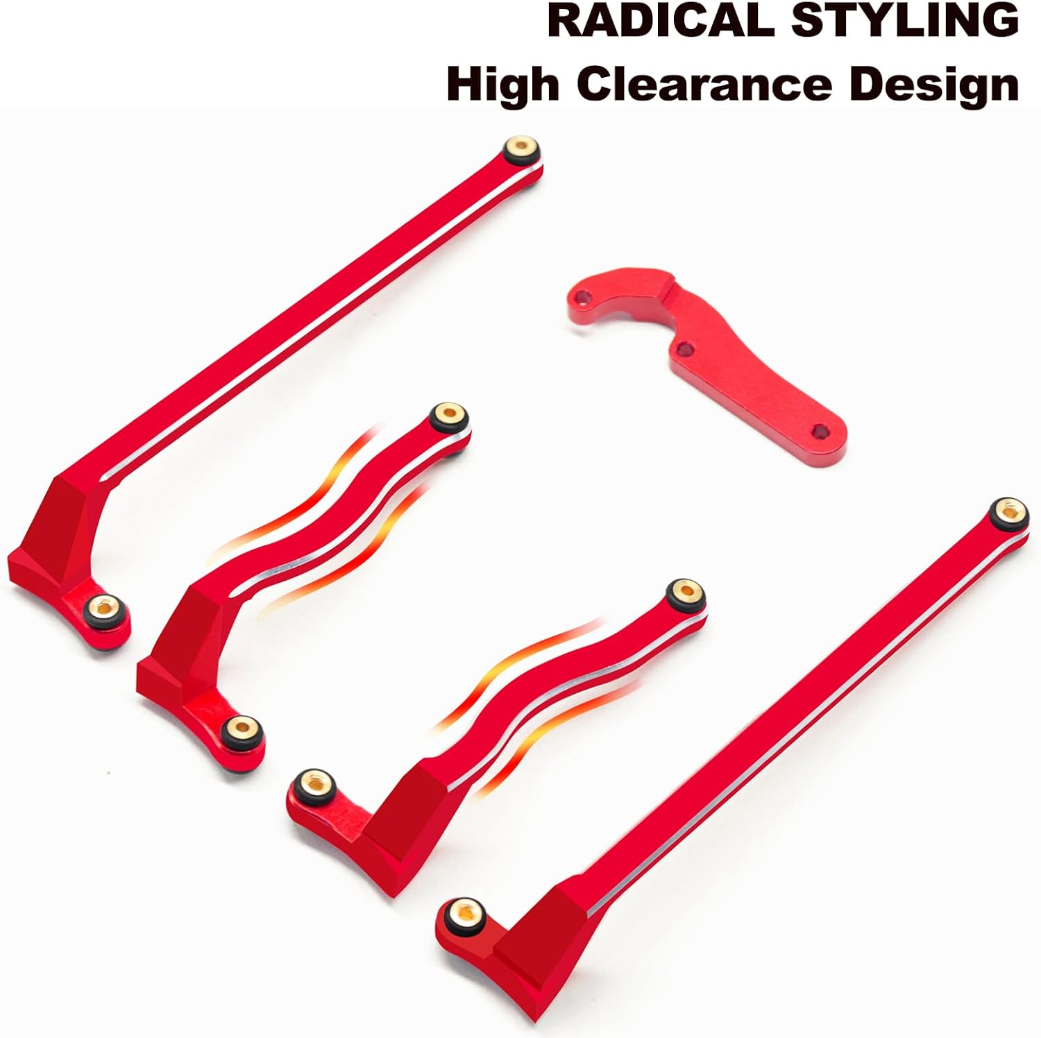 OGRC – Enlaces de mantis rezando escondidos hacia adentro, eslabones de alta liquidación para cerrojo axial 124 AXI90081 RC Crawler piezas de