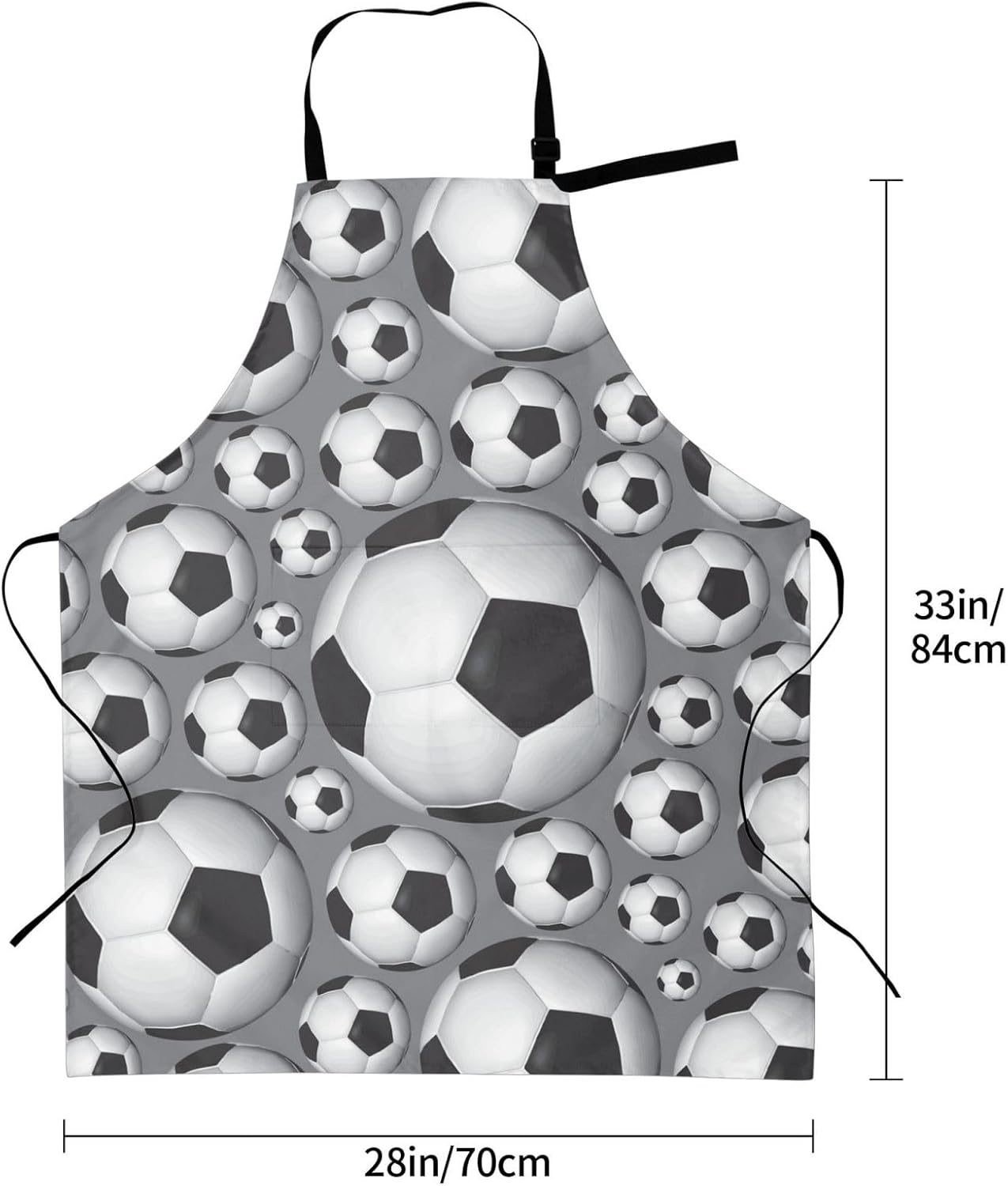 Delantales para mujer con bolsillos, delantal de chef ajustable, correa para el cuello, delantal de cocina impermeable